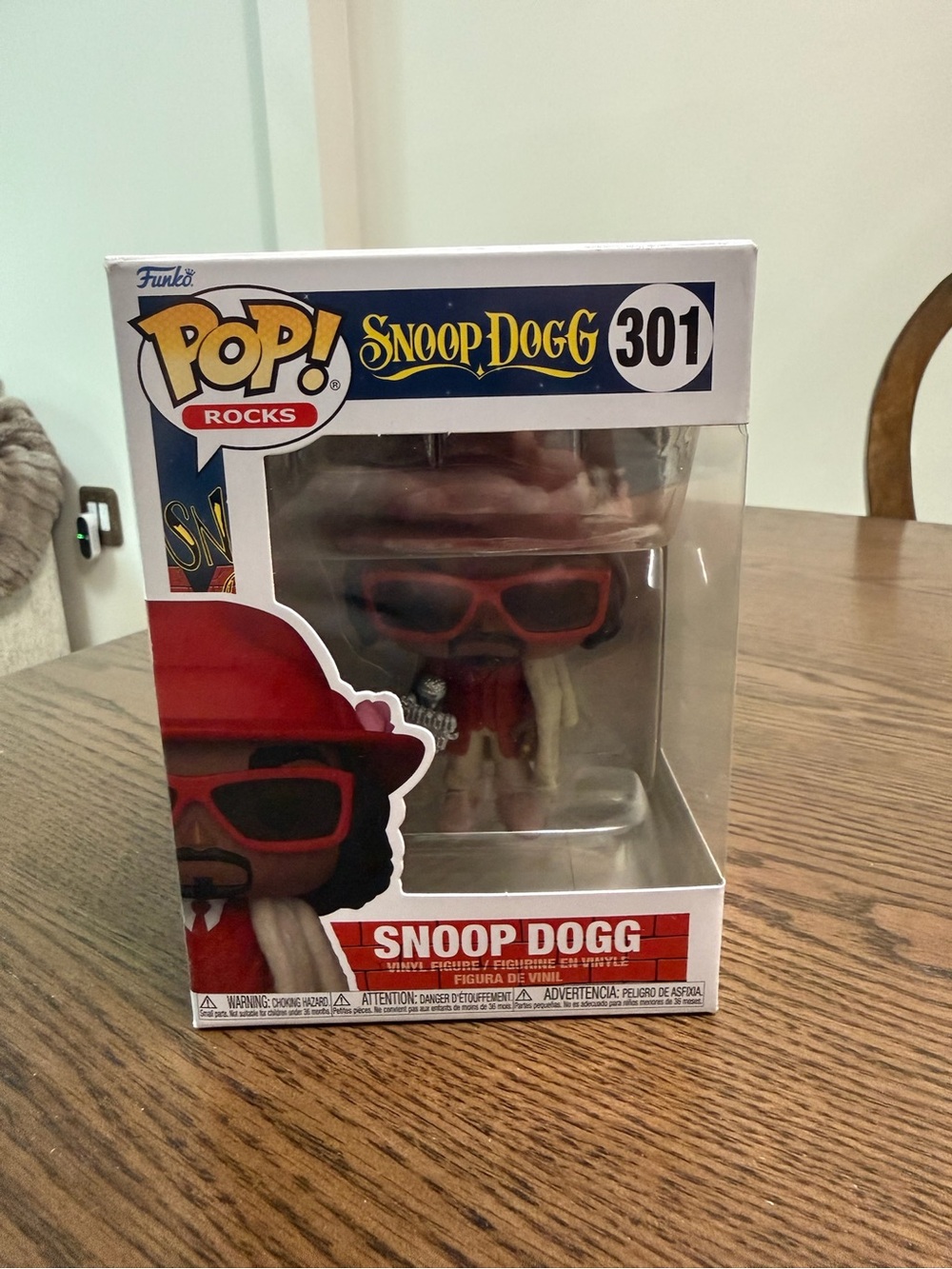 Funko Pop! Snoop Dogg #301 Vinyl Figure - Red, Black, White